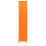 Vidaxl lockerkast 35x46x180 cm staal oranje