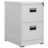Vidaxl archiefkast 46x62x72,5 cm staal lichtgrijs