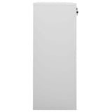 Vidaxl kantoorkast 90x40x102 cm staal lichtgrijs