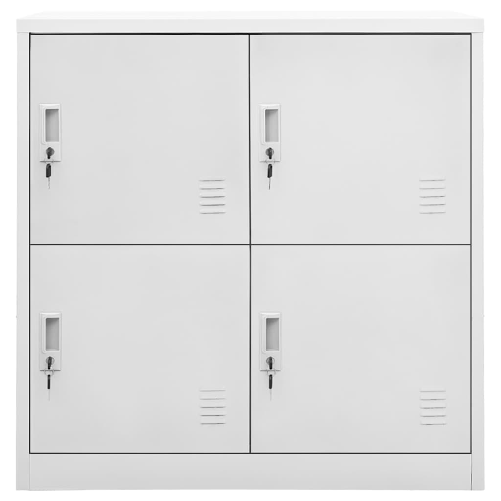 Vidaxl lockerkast 90x45x92,5 cm staal lichtgrijs
