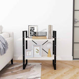 Vidaxl boekenkast met 2 schappen 80x30x70 cm massief grenenhout wit