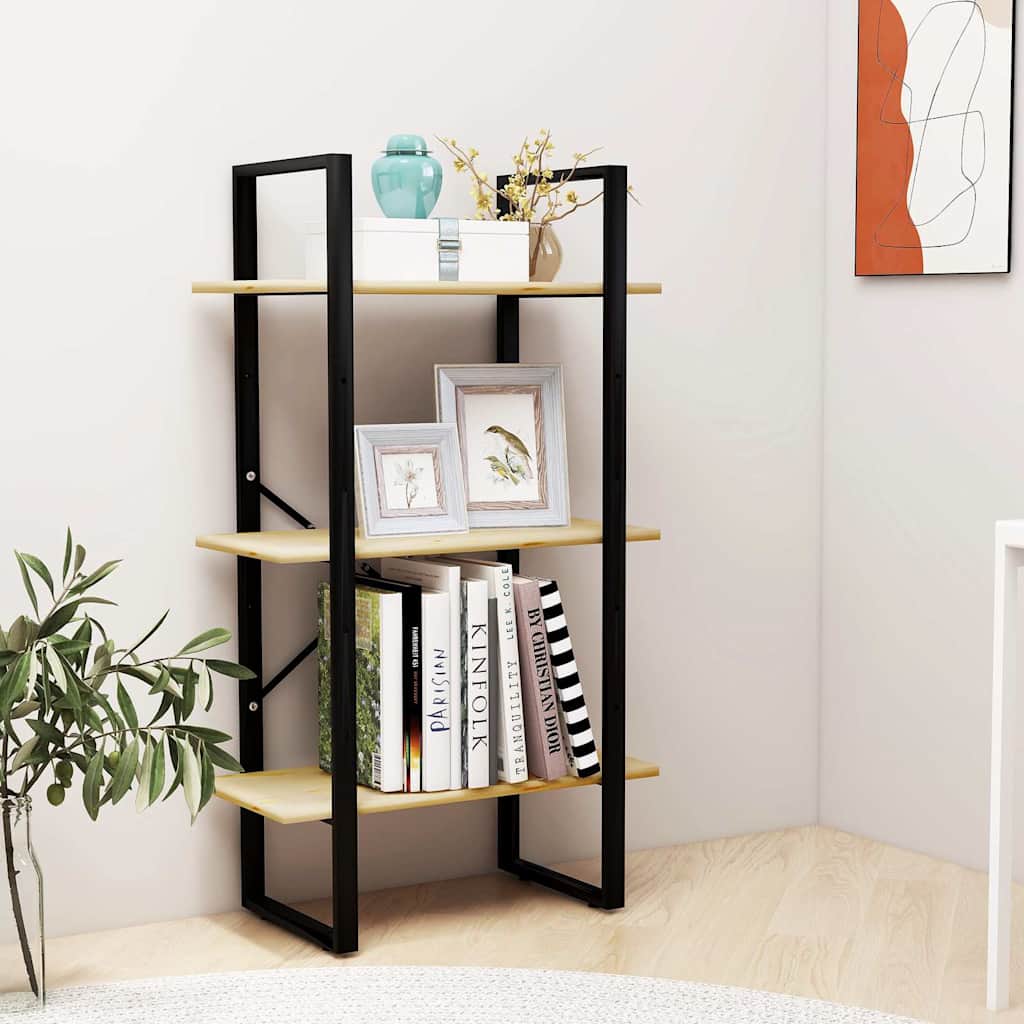 Vidaxl opbergrek 60x30x105 cm massief grenenhout