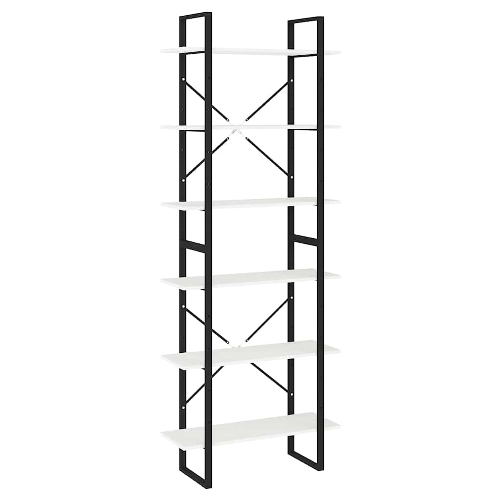 Vidaxl hoge kast 80x30x210 cm massief grenenhout wit