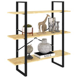 Vidaxl boekenkast met 3 schappen 100x30x105 cm massief grenenhout
