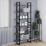 Vidaxl hoge kast 100x30x210 cm massief grenenhout grijs