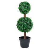 Vidaxl kunstplant met pot buxus bolvorming 60 cm groen