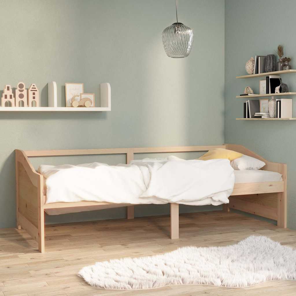 Vidaxl bedbank 3-zits massief grenenhout 90x200 cm