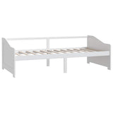 Vidaxl bedbank 3-zits massief grenenhout 90x200 cm wit