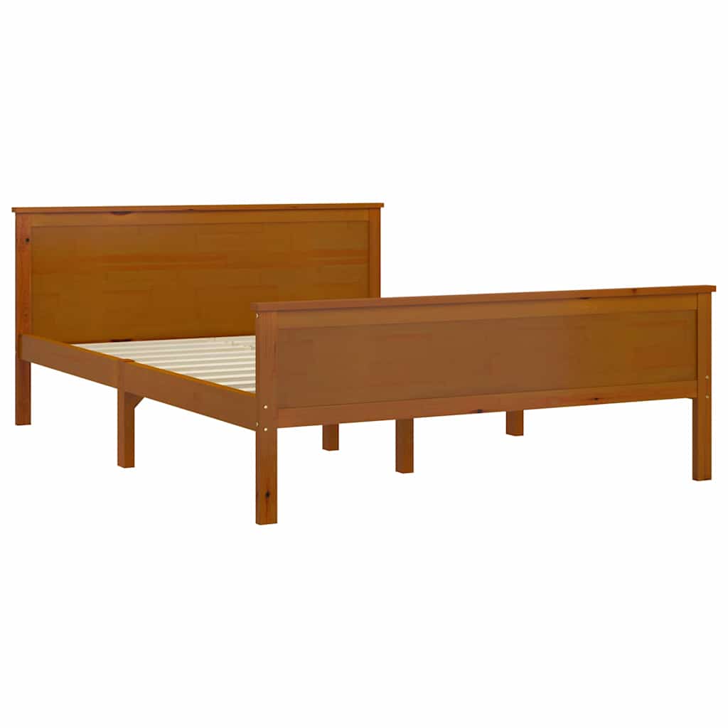 Vidaxl bedframe massief grenenhout honingbruin 120x200 cm