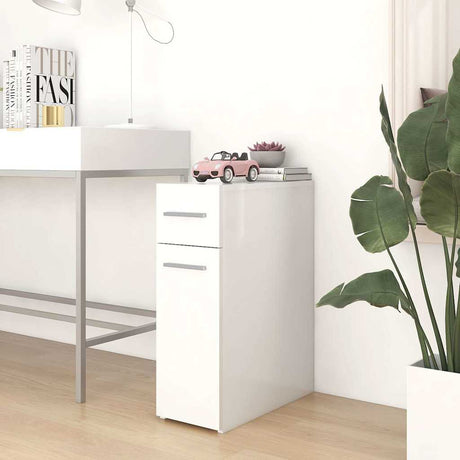 Vidaxl apothekerskast 20x45,5x60 cm bewerkt hout wit