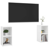 Vidaxl tv-meubelen 2 st 72x35x36,5 cm bewerkt hout wit