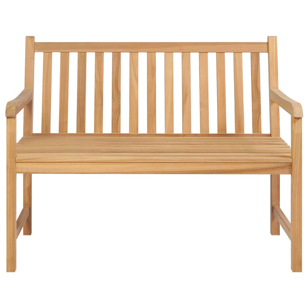 Vidaxl tuinbank 114 cm massief teakhout