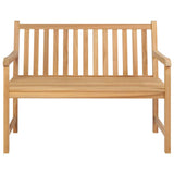 Vidaxl tuinbank 114 cm massief teakhout