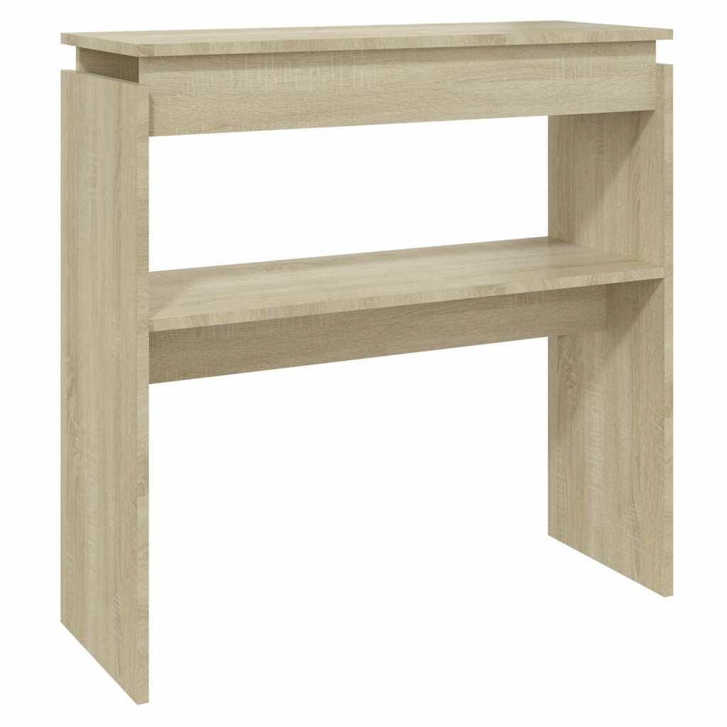 Vidaxl wandtafel 80x30x80 cm bewerkt hout sonoma eikenkleurig