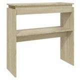 Vidaxl wandtafel 80x30x80 cm bewerkt hout sonoma eikenkleurig