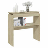 Vidaxl wandtafel 80x30x80 cm bewerkt hout sonoma eikenkleurig
