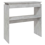 Vidaxl wandtafel 80x30x80 cm bewerkt hout betongrijs