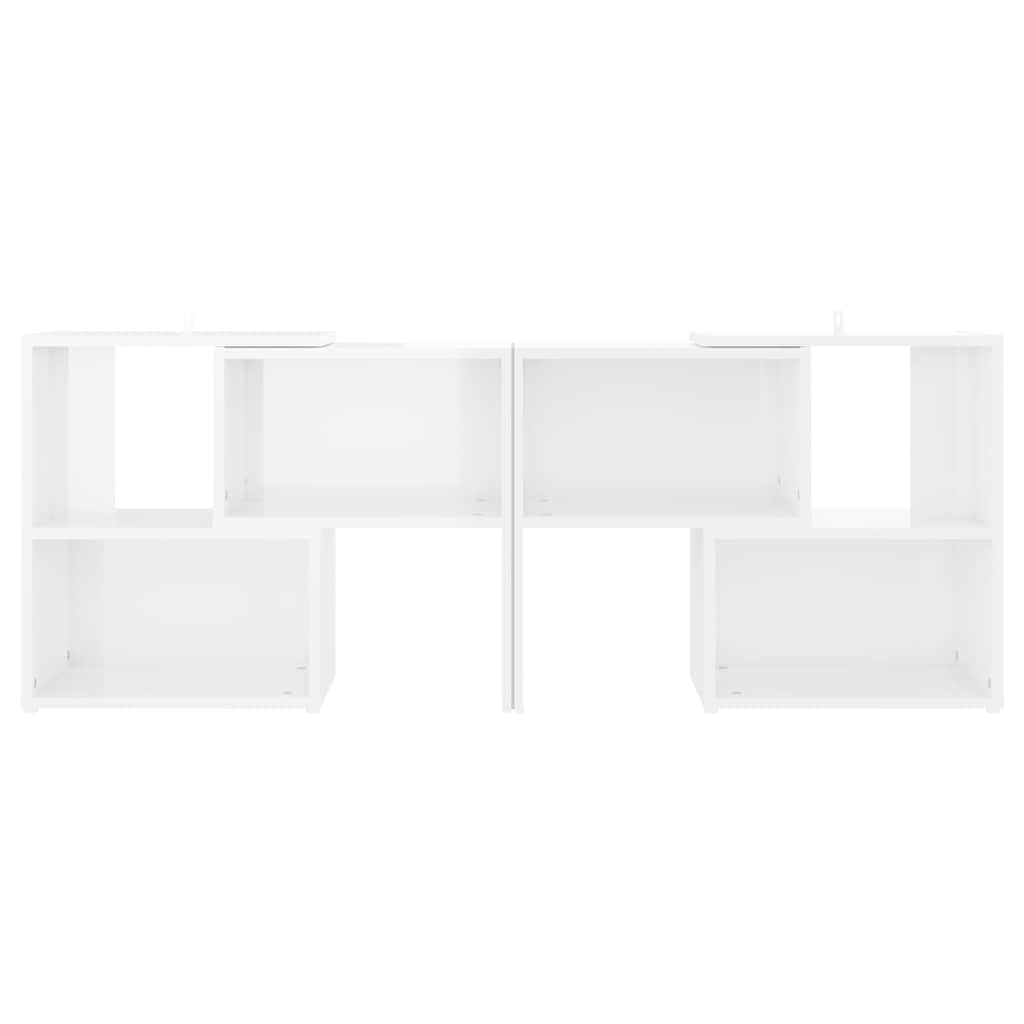 Vidaxl tv-meubel 104x30x52 cm bewerkt hout hoogglans wit