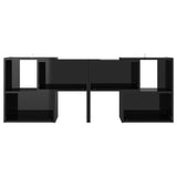 Vidaxl tv-meubel 104x30x52 cm bewerkt hout hoogglans zwart