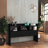 Vidaxl dressoir 105x30x70 cm bewerkt hout zwart