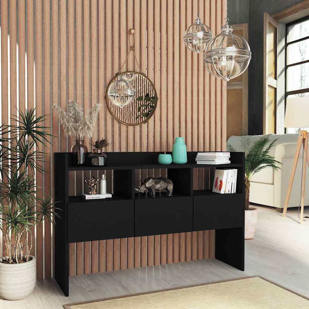 Vidaxl dressoir 105x30x70 cm bewerkt hout zwart
