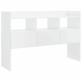 Vidaxl dressoir 105x30x70 cm bewerkt hout hoogglans wit