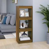 Vidaxl boekenkast kamerscherm 40x30x103,5 cm grenenhout honingbruin