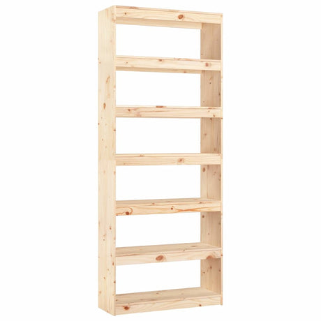 Vidaxl boekenkast kamerscherm 80x30x199,5 cm massief grenenhout
