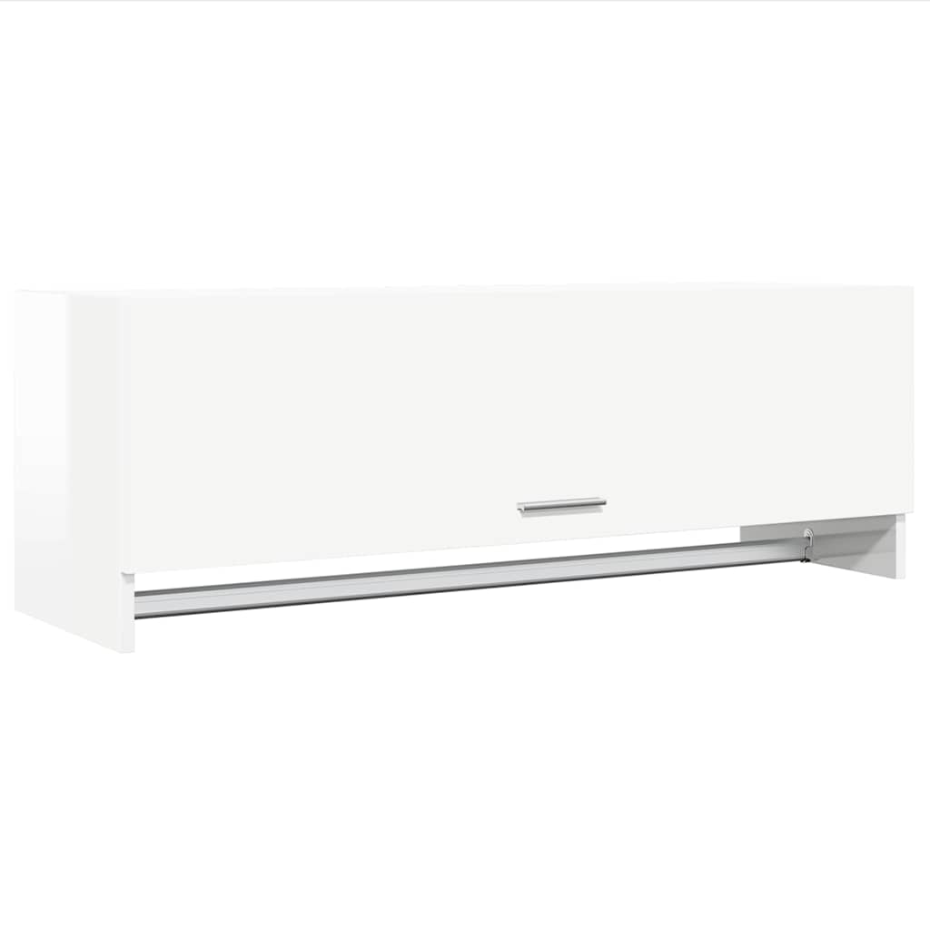 Vidaxl kledingkast 100x32,5x35 cm bewerkt hout hoogglans wit