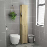 Vidaxl badkamerkast 25x26,5x170 cm bewerkt hout sonoma eikenkleurig