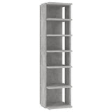 Vidaxl schoenenkast 27,5x27x102 cm bewerkt hout betongrijs