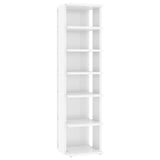 Vidaxl schoenenkast 27,5x27x102 cm bewerkt hout hoogglans wit