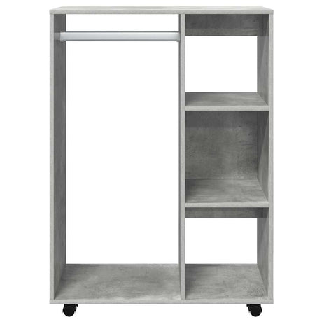 Vidaxl kledingkast 80x40x110 cm bewerkt hout betongrijs