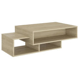 Vidaxl salontafel 105x55x32 cm bewerkt hout sonoma eikenkleurig