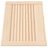Vidaxl kastdeuren met lamellen 4 st 39,5x49,4 cm massief grenenhout