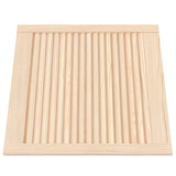 Vidaxl kastdeuren met lamellen 2 st 61,5x59,4 cm massief grenenhout
