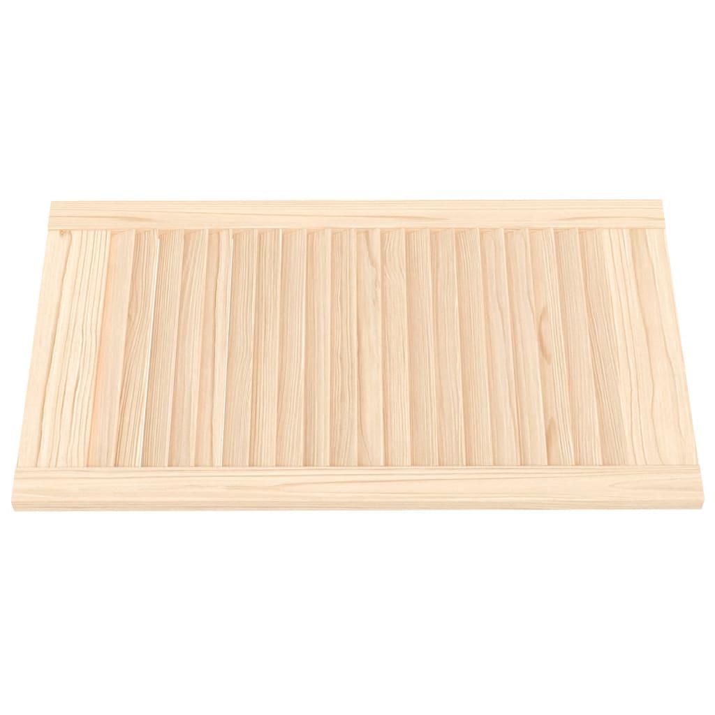 Vidaxl kastdeuren met lamellen 2 st 69x39,4 cm massief grenenhout