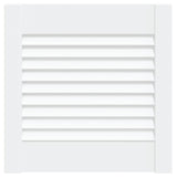 Vidaxl kastdeur met lamellen 39,5x39,4 cm massief grenenhout wit