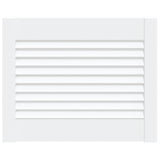 Vidaxl kastdeur met lamellen 39,5x49,4 cm massief grenenhout wit