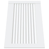 Vidaxl kastdeuren met lamellen 2 st 39,5x59,4 cm grenenhout wit