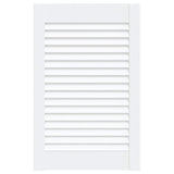 Vidaxl kastdeur met lamellen 61,5x39,4 cm massief grenenhout wit