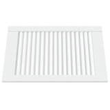 Vidaxl kastdeur met lamellen 61,5x39,4 cm massief grenenhout wit