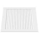 Vidaxl kastdeuren met lamellen 4 st 61,5x49,4 cm grenenhout wit
