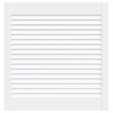 Vidaxl kastdeur met lamellen 61,5x59,4 cm massief grenenhout wit