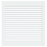Vidaxl kastdeur met lamellen 61,5x59,4 cm massief grenenhout wit