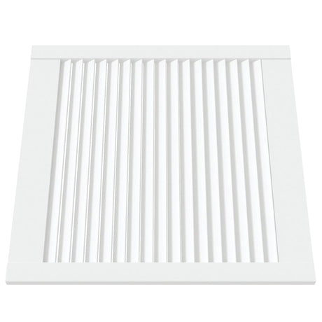 Vidaxl kastdeur met lamellen 61,5x59,4 cm massief grenenhout wit