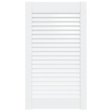 Vidaxl kastdeur met lamellen 69x39,4 cm massief grenenhout wit