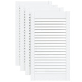 Vidaxl kastdeuren met lamellen 4 st 69x39,4 cm massief grenenhout wit