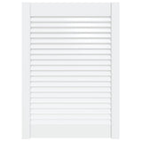 Vidaxl kastdeur met lamellen 69x49,4 cm massief grenenhout wit