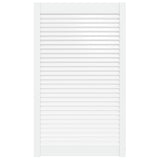 Vidaxl kastdeur met lamellen 99,3x59,4 cm massief grenenhout wit